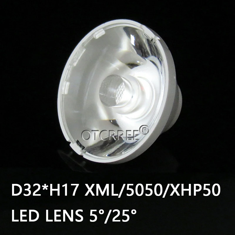 1 шт. CREE XML T6 XHP50.2 XHP70.2 XHP50 XHP70 MK-R MKR 5050 7070 Led объектив оптического класса PMMA Led объектив 32 мм рефлекторный коллиматор
