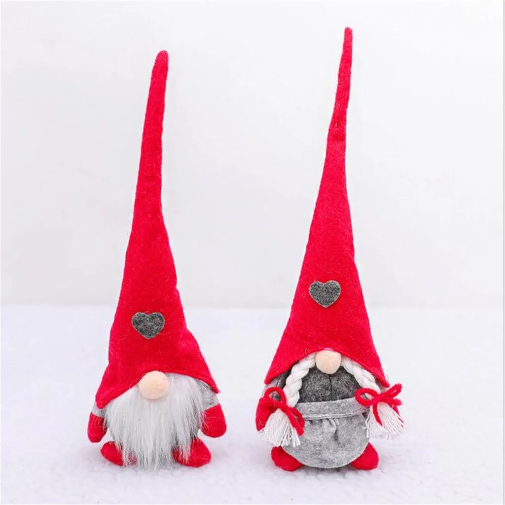 Рождественская Кукла Rudolph лес стариков любовь стоящая кукла без лица украшение