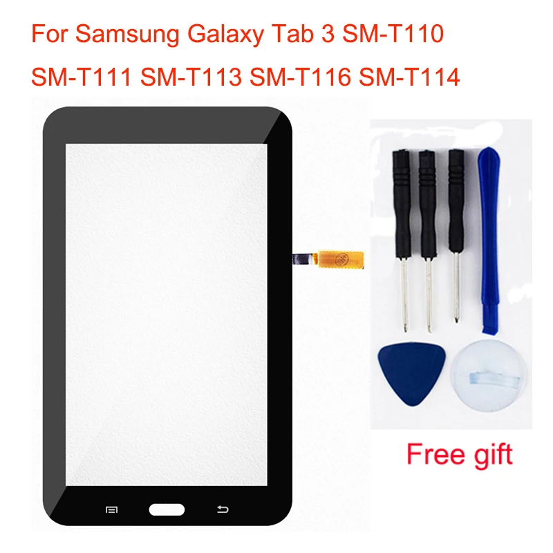 Для samsung Galaxy Tab 3 SM-T110 SM-T111 SM-T113 SM-T116 SM-T114 Сенсорный экран T110 T111 T113 T116 T114 планшета Сенсор Стекло