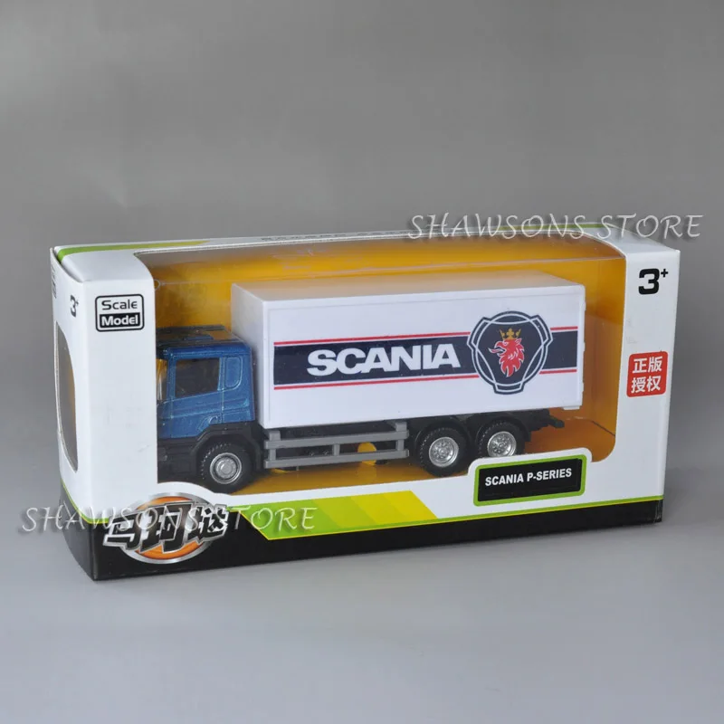 1: 64 литье под давлением модель автомобиля игрушка Scania P360 модель грузовика-контейнеровоза Реплика