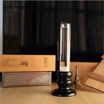 Прозрачная стеклянная бутылка для прогноза погоды мини жидкие часы стекло