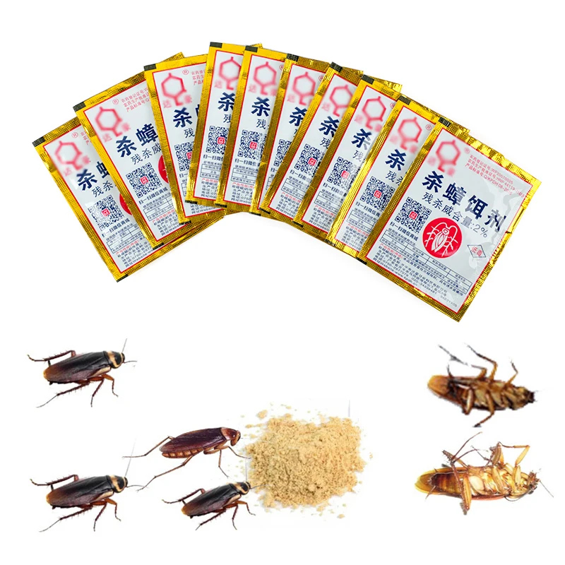 

10pcs Effective Killer Cockroach Powder Bait Special Insecticide Bug Beetle Medicine Insect Reject Pest Control Garden Supply