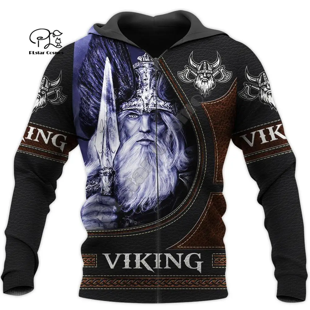 

2020Newest Viking Tattoo Warrior Legend Retro Classic NewFashion Streetwear Unisex 3DPrint Zipper/Hoodies/Sweatshirts/Jacket A-9