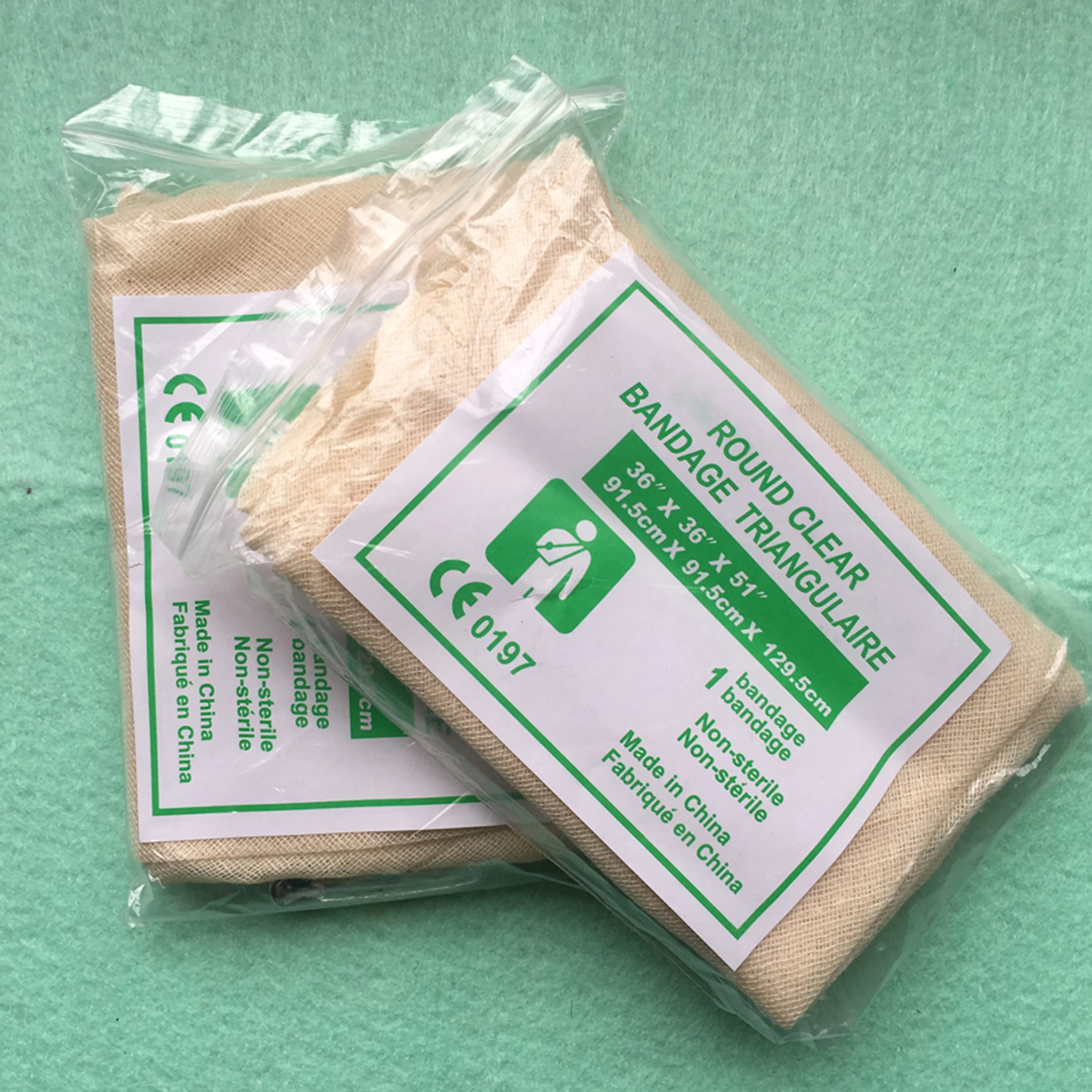 

ROUND CLEAR10pcs Triangular Bandage First Aid Wrap Bandage Fracture Fixation Emergency Wound Care Bandage