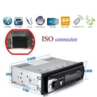 Универсальная автомобильная магнитола, 12 В, автомобильная стереосистема с MP3, FM, Bluetooth, громкой связью, AUX вход, приемник, USBSD радиоплеер, приборная панель