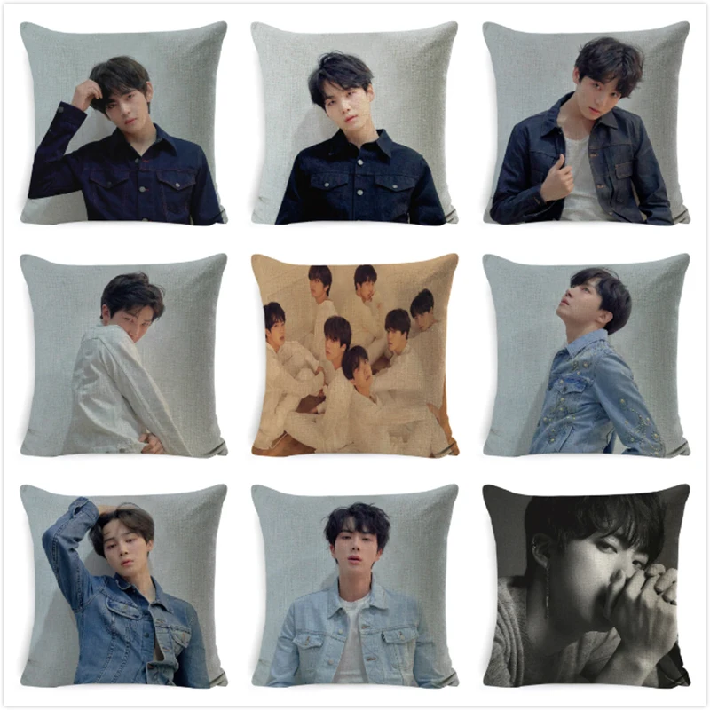 Новинка чехол для подушки Kpop наволочка дивана постельное белье K-pop Home Decor Bangtan Boys