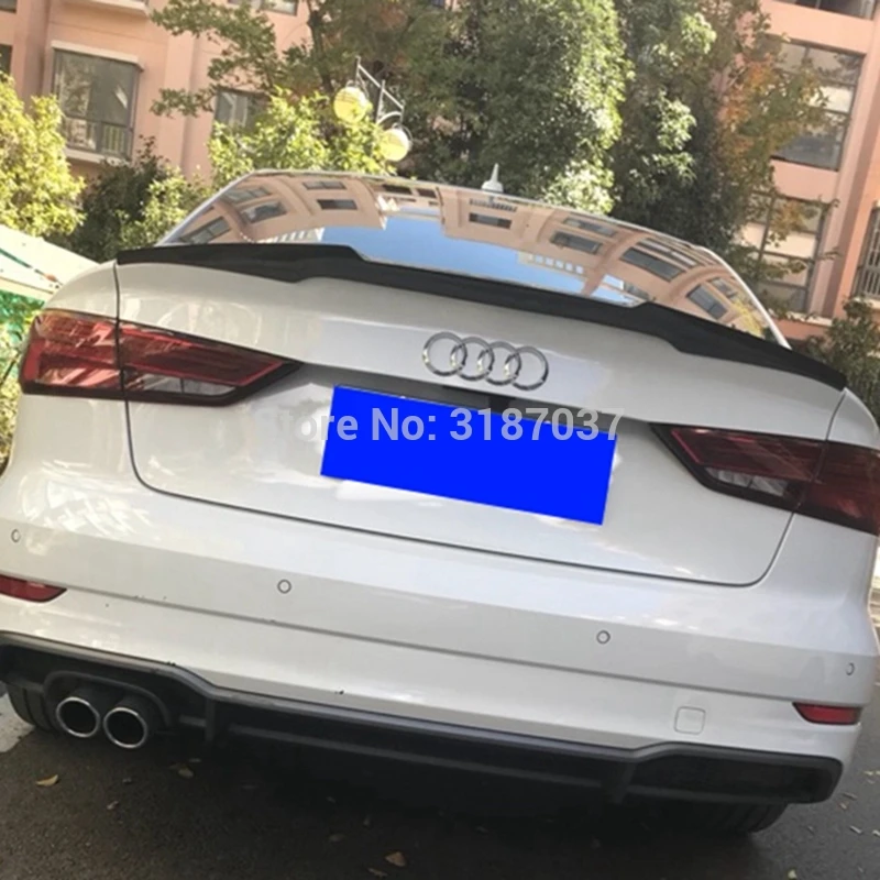 Для Audi A3 спойлер 2012 2013 2014 ABS пластик Неокрашенный задний на крыло крышу багажник