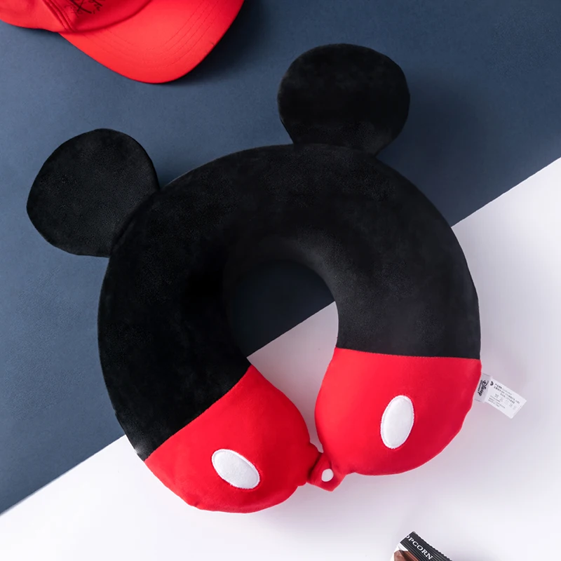 Disney Микки Маус хлопковая подушка с памятью u-образная Милая для путешествий из