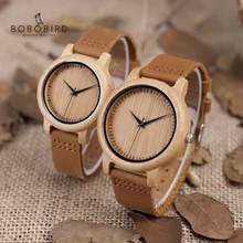 BOBO BIRD часы женские relogio masculino кварцевые часы Мужские бамбуковое дерево пара наручные часы Идеальные подарки товары Прямая поставка