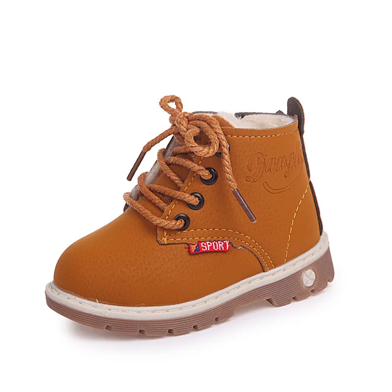 Зимние ботинки для мальчиков и девочек 2021 модные Martin Корейская версия детских