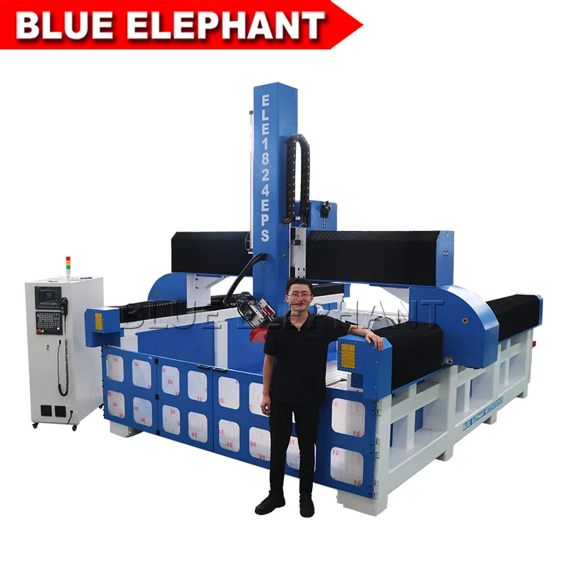 Фрезерный станок с ЧПУ Blue Elephant 1824 atc 4-осевой фрезерный для Резки пенопласта из ПВХ