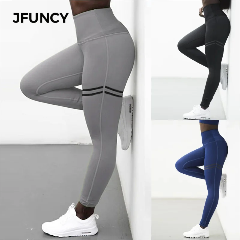 JFUNCY эластичные облегающие леггинсы для фитнеса женские спортивные Леггинсы пуш