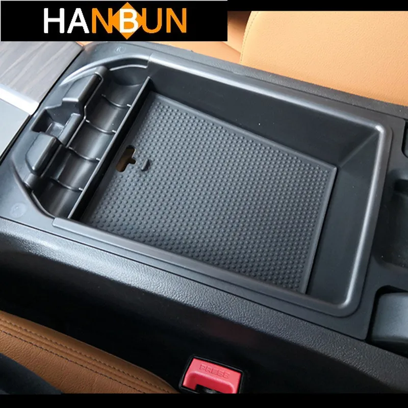 

Black Central Armrest Storage Box Trim For BMW X3 G01 G08 2018 Container Holder Tray Car Interior Organizer Accessories