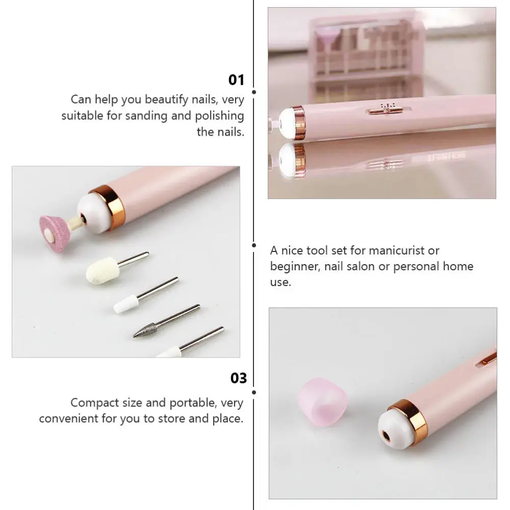 

1 Set Nail Electric Grinding Tool Manicure Nail Polishing Machine Tools )