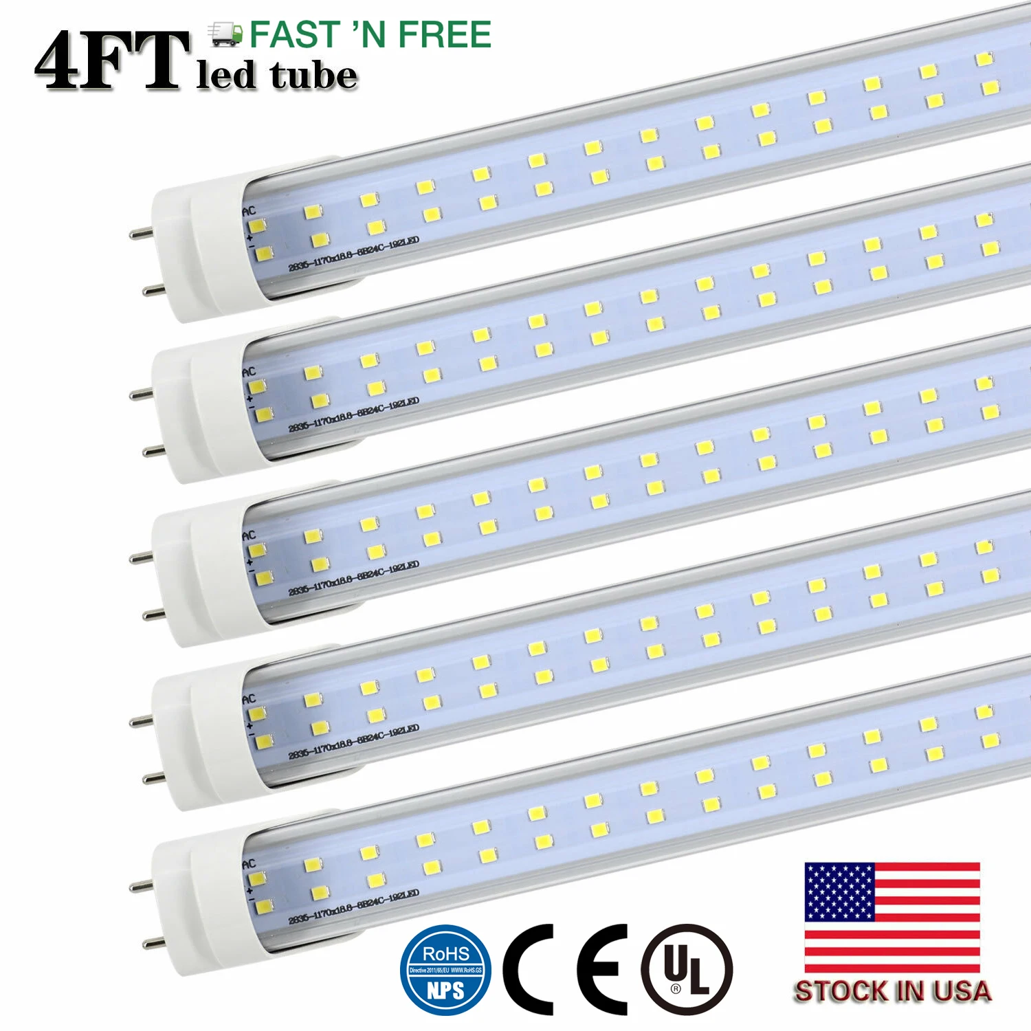 

CNSUNWAY 4/25PCS G13 T8 Led Tube Light AC85-265V Led Light Fixture Tube 1.2M 4FT Led Lamp 28W Replace Fluorescent Bulb Lighting