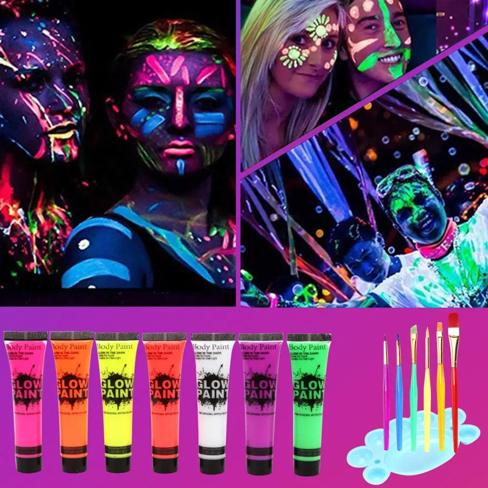 25 мл художественная живопись для лица светящееся лицо цветная мазь пигмент тела