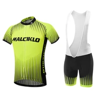 malciklo mens cycling jersey with bib tights white black bike tights clothing suit breathable 3d pad quick dry sports elastan