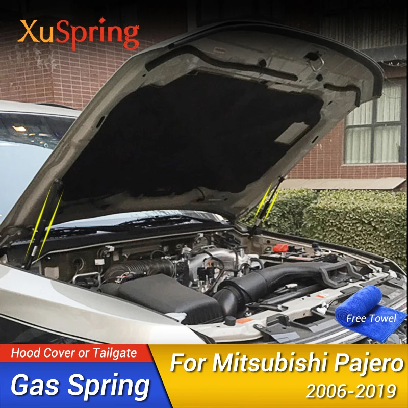 Для Mitsubishi Pajero V80 Montero ограниченная серия Shogun 2006 2019 IV прутки для капота автомобиля
