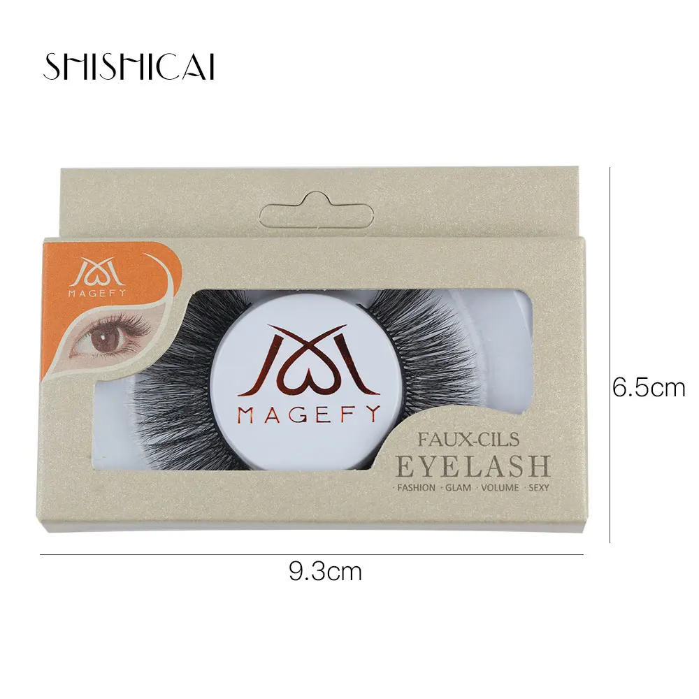 Натуральные накладные ресницы толстый макияж настоящие 3D норковые мягкие