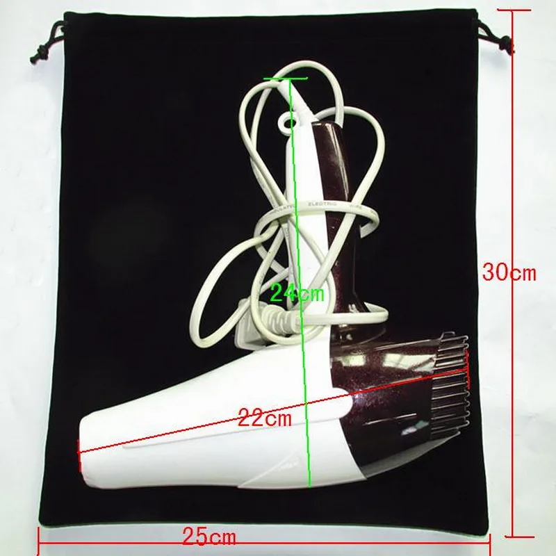 velvet hair bag draw string clutch cosmetic packaging |