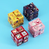anti stress infinite folding magic cube hand fidget toy flip cubic puzzle decompression reliever christmas toys gifts