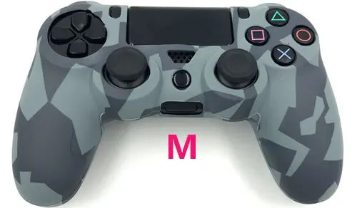 M Силиконовый гелевый мягкий резиновый защитный чехол для Playstation 4 dualshock 4 PS4 Pro Slim контроллер - Цвет: M