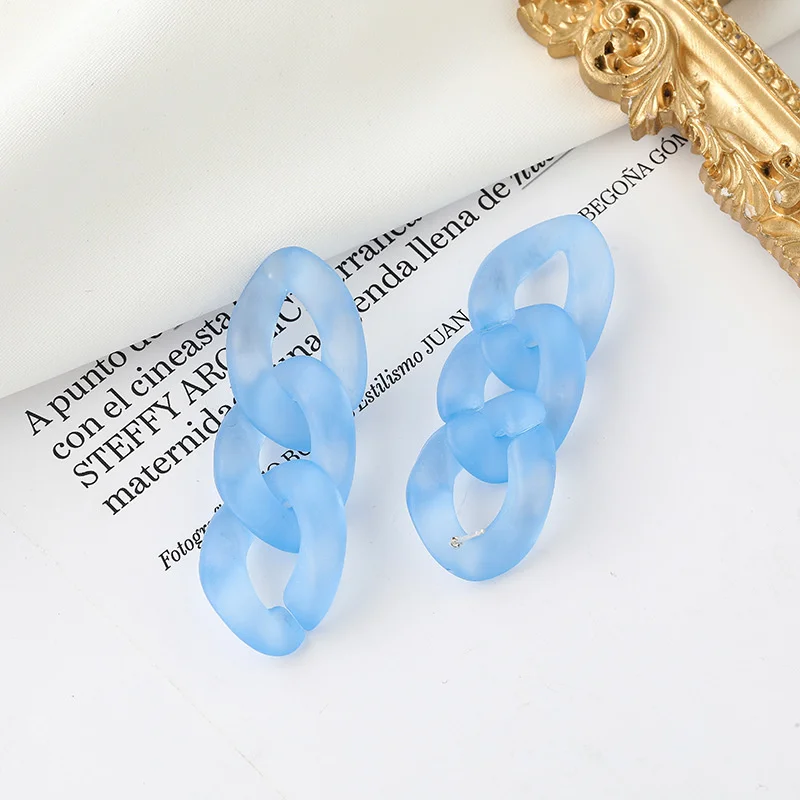 

Fashion Korean Acrylic Chain Earrings for Women Long Dangle Earring 2020 Earings Gift for girl Jewelry