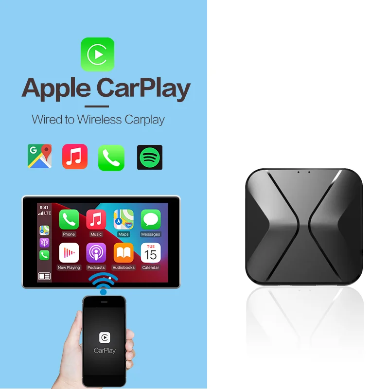 

For Apple Carplay Wireless Dongle IOS 14 CarPlay 2Air Adapter For Volvo Volkswagen Ford Peugeot Kia Car multimedia Player TV Box