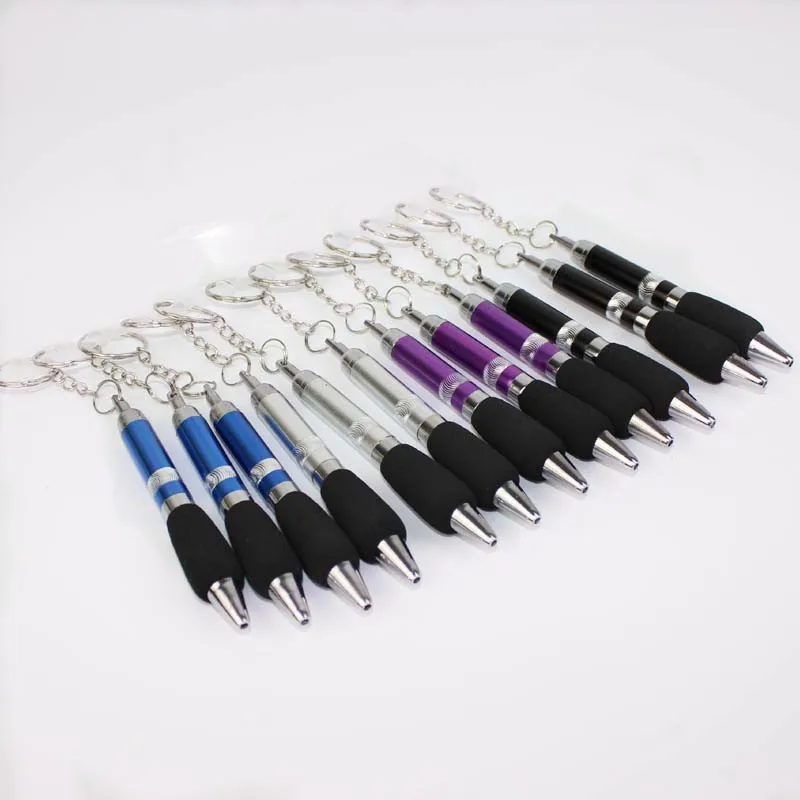 20PC Office Creative Ballpoint Pen Function Hanging Buckle Portable Key Chain Pendant Oil Cute School Supplies Stationery | Канцтовары