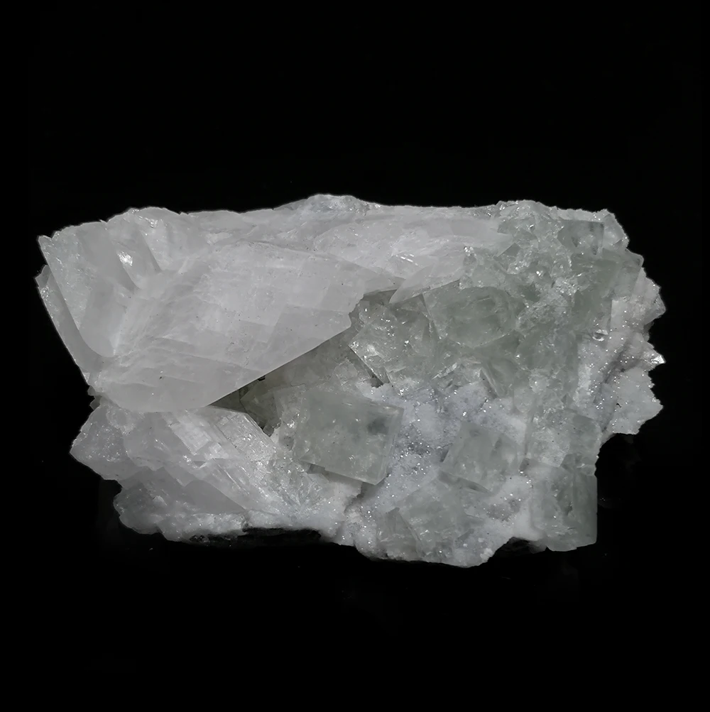 

173 г F6-3b натуральный камень кварц Зеленый флюорит и кальцит минеральный кристалл образец из провинции сянхутау Хунань, Китай