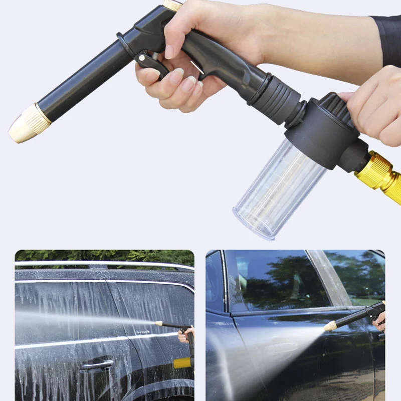 Garden Hose Set With Expandable Water Injector Magic Hose High Pressure Watering Hose Car Wash Gun Sprayer images - 6