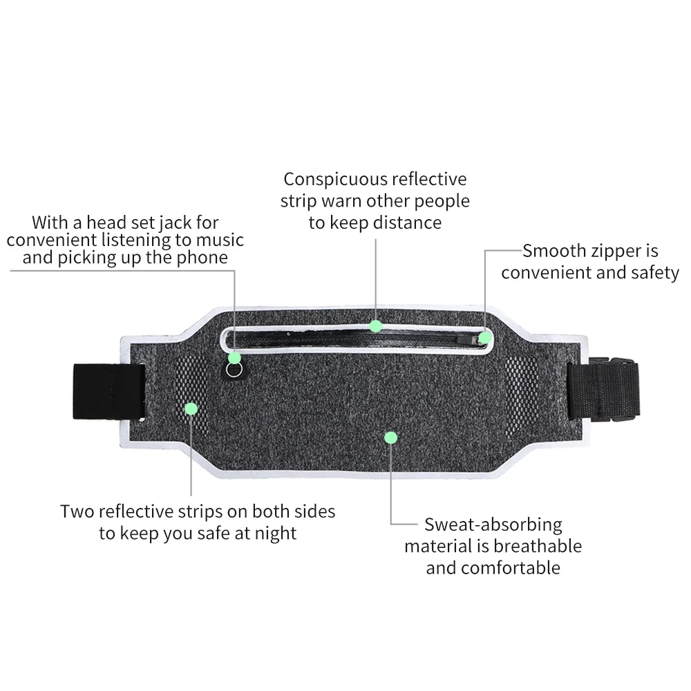 

Mini Waist Bag Sports Bag Running Pocket Jogging Portable Outdoor Cycling Bum Bag Phone Anti-theft Pack Belt Bags