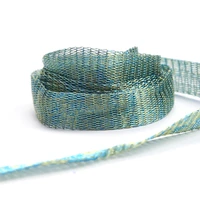 xuqian hot sale 1361018mm with coloured ribbon wire mesh for diy jewelry making supplies w0001