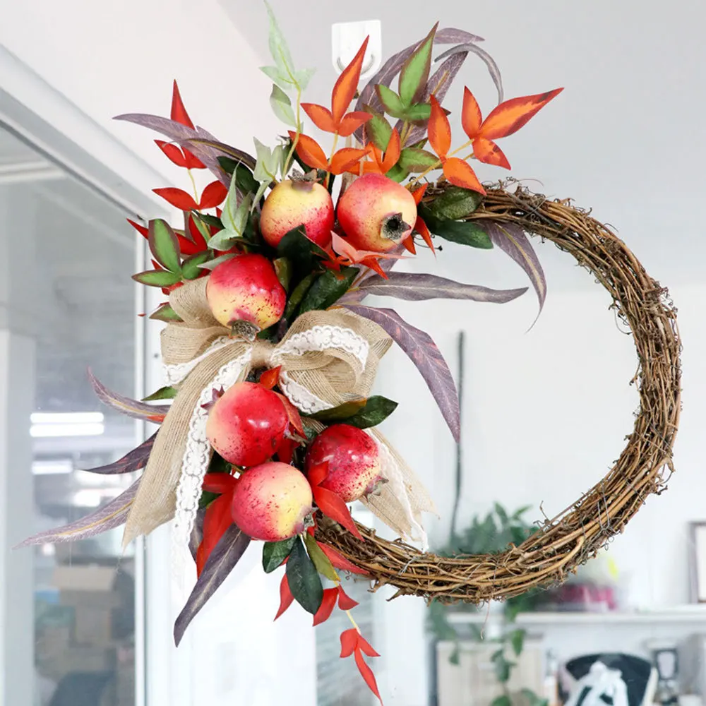 Реалистичные граната венок праздник поставки гирлянда подвесной вечерние