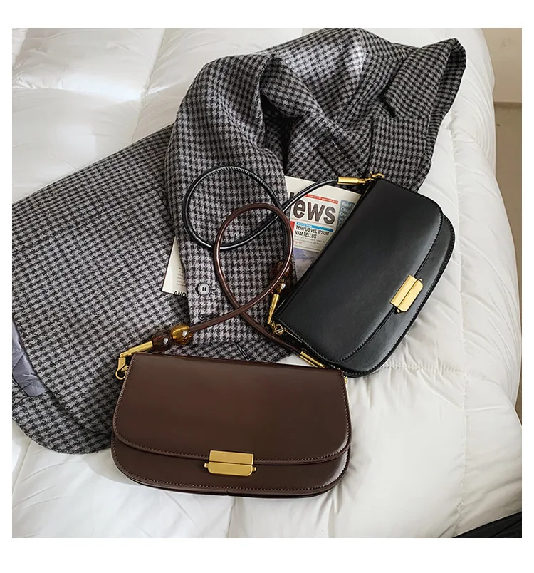 

2021 New Fashion Female French PU Small Square Bag Trendy Fashion One-shoulder Messenger Bag Handbag Zipper Strap