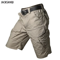jacksanqi men summer sports tactical shorts training outdoor hiking run breathable multi pocket military water repellent ra480