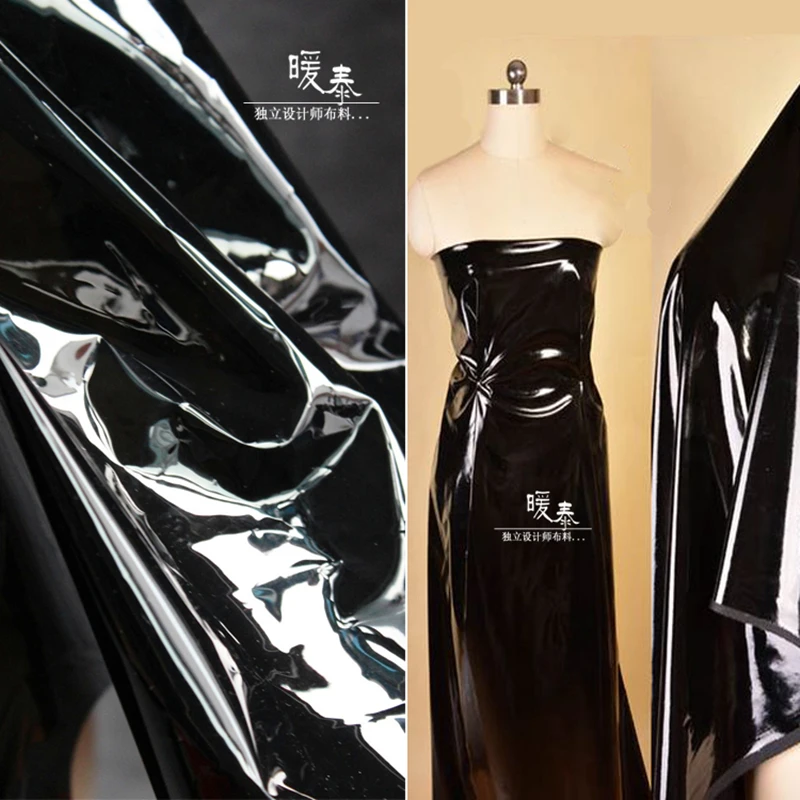 0,2 мм ТПУ ткань черный ПВХ пластиковая пленка Сделай Сам водонепроницаемый плащ дождевик ветровка сумка с кристаллами Декор Одежда дизайнерская ткань