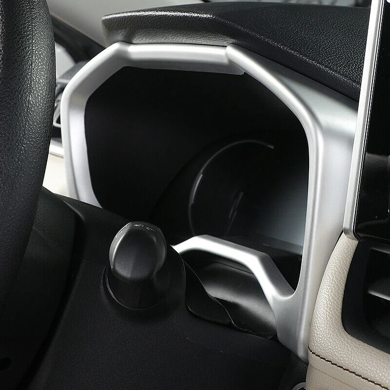 Декоративная рамка для приборной панели из АБС пластика серебристого хром