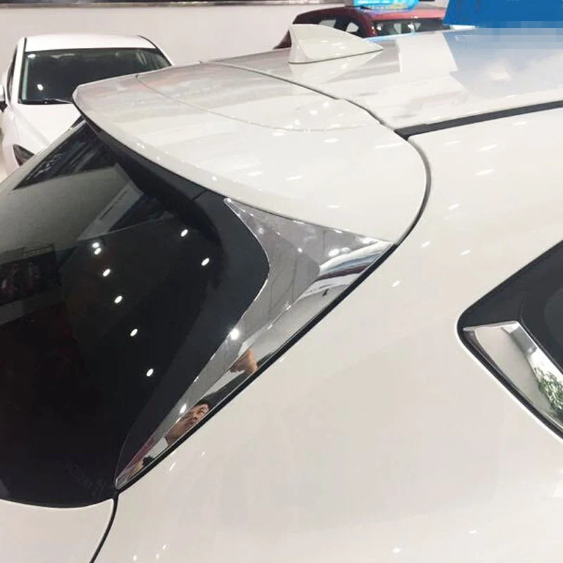

WELKINRY для Mazda CX-5 KF 2017 2018 2019 2020 ABS хромированный задний автомобильный окно ветровое стекло спойлер для лобового стекла боковая треугольная отд...