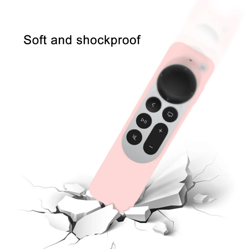 Remote Silicone Case for Apple-TV 4K Apple-TV 2021 Siri Remote 2nd Gen Non-Slip Durable Controller Protective Cover