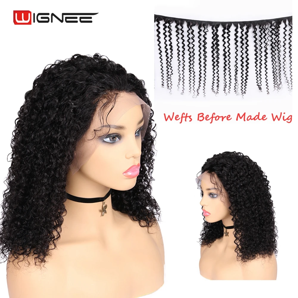 Wignee 13х4 кружевные фронтальные человеческие парики с детскими волосами для черных