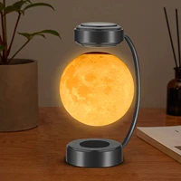 levitating moon lamp%ef%bc%8csuspended moon light with luxury iron bracket and 3d printed led moon light can float freely in the air i
