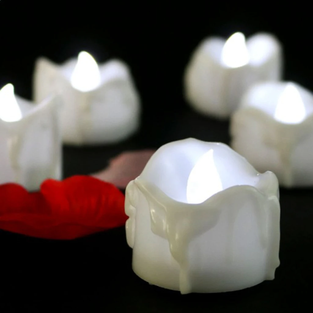 Домашний Декоративный беспламенный светодиодный столб свеча без запаха Votive