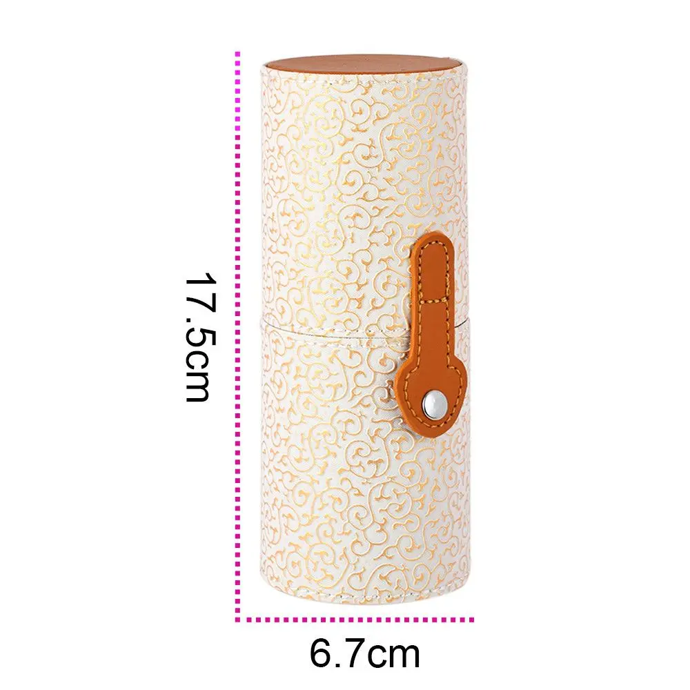 Держатель для кистей макияжа модный органайзер чехол из искусственной кожи