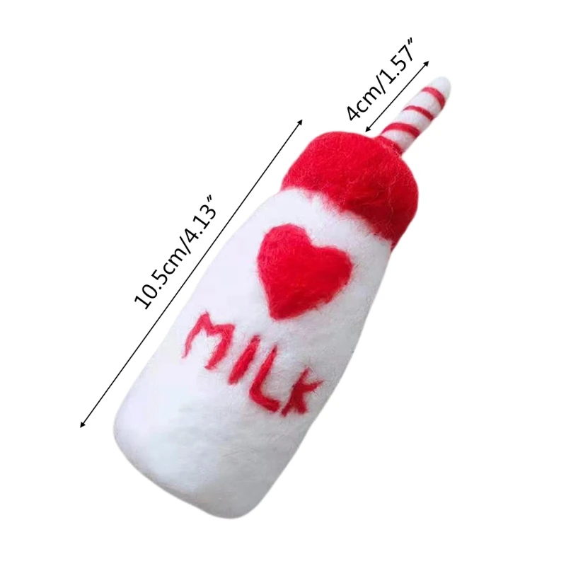 

DIY Baby Wool Felt Milk Bottle Decorations Newborn Photography Props Ornaments