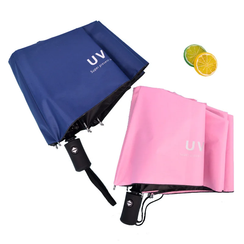 Солнечный зонт с черным покрытием защитой от ультрафиолетового излучения