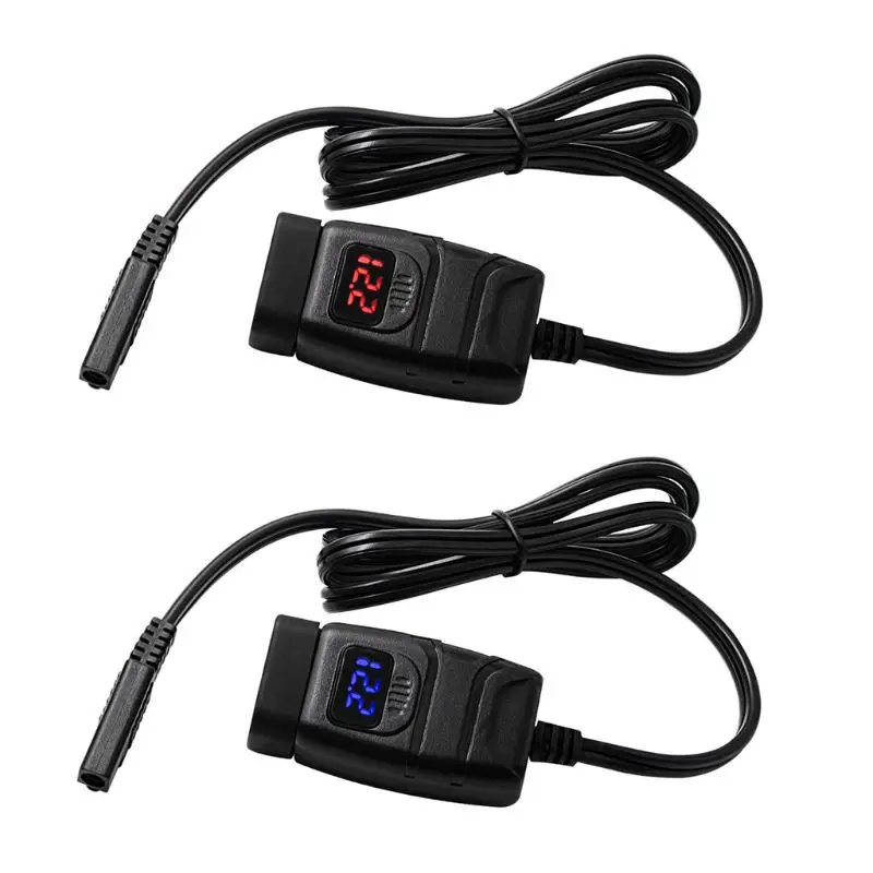 12 В SAE к usb-адаптеру с Вольтметр на выключенном переключателе мотоцикл БЫСТРОРАЗЪЕМНАЯ вилка с водонепроницаемым двойным QC3.0 USB быстрое зарядное устройство
