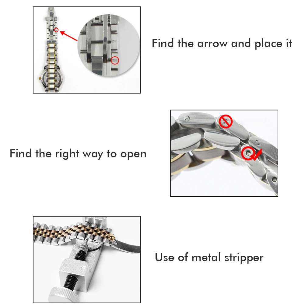Набор для удаления звеньев часов инструмент штифтов ремешок набор инструментов