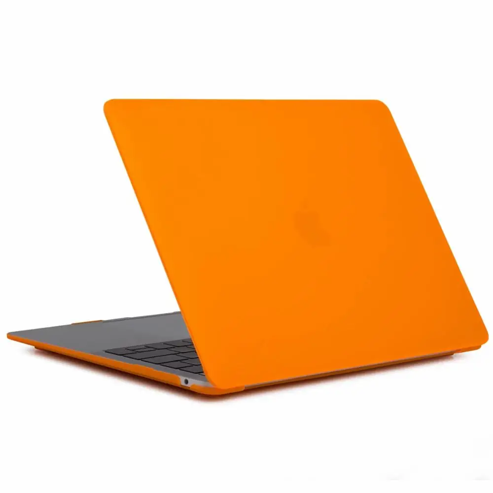 Ноутбук чехол для ноутбука MacBook Air Pro retina, возрастом 11, 12, 13, 15 Mac Book Pro 15,4 13,3 дюймов Сенсорная панель A1706 A1989 A2159 A1707 A1990 - Цвет: Matte Orange