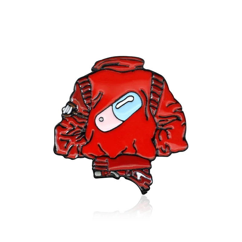 

Handsome Capsule Pattern Red Creative Jacket Collection Commemorative Creative Enamel Pins Badge Brooch for Gifts to Friends